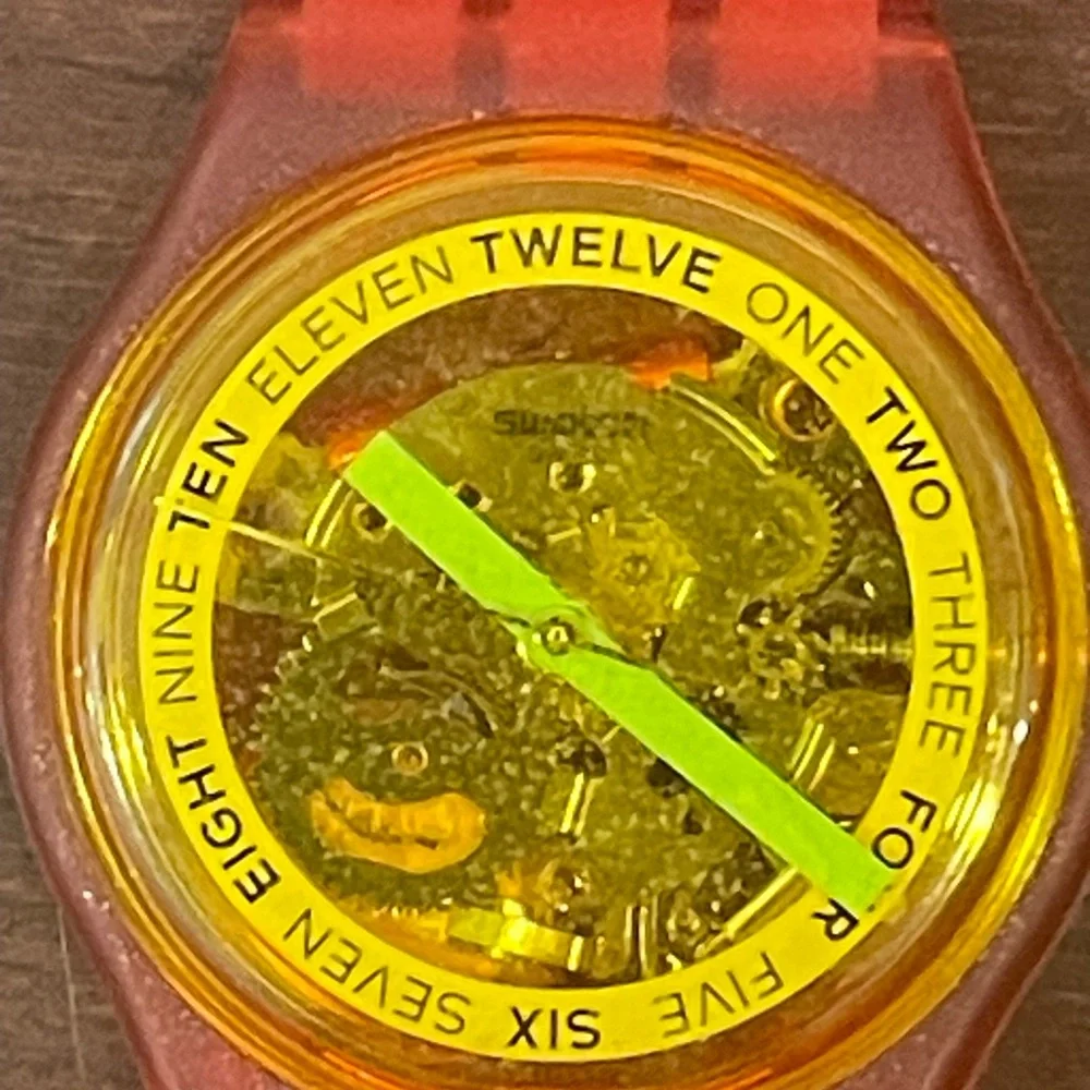 swatch Red and Yellow Watch - Picture 3 of 7
